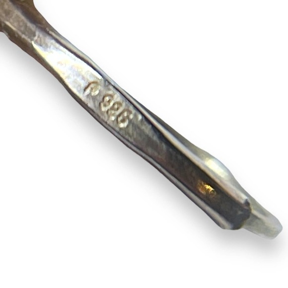 Emily Ray Demi-Parure Earrings Necklace 925 Silver Glass Bicone Beads Signed - Picture 11 of 12